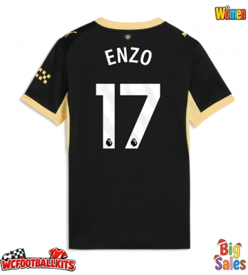 Manchester City Enzo Fernandez #17 Replica Away Stadium Shirt for Women 2026-27 Short Sleeve